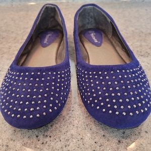 SOLD- BLUE Sitos Girls Flats